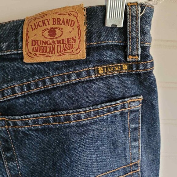 Lucky Brand Jeans Womens Size 2/26 Bootcut Cotton Dark Wash Blue Made in USA - Picture 6 of 9
